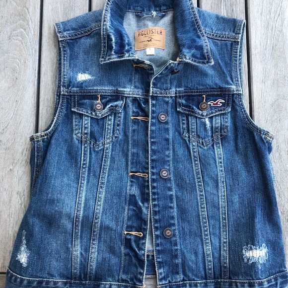 Hollister Jackets & Blazers - Hollister Denim Vest
